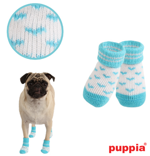 Puppia Dog Socks Traction Control Non Slip Bootie ANGEL HEART eBay