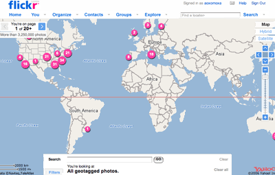 flickr map screenshot