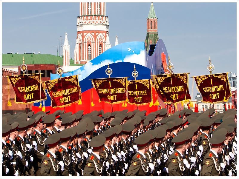 Юбилейный парад Победы на Красной площади 