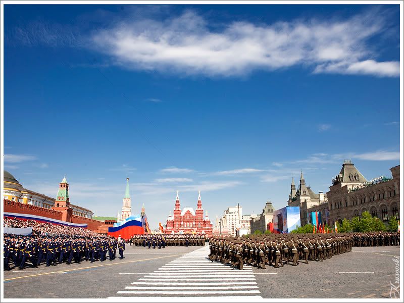 Юбилейный парад Победы на Красной площади 