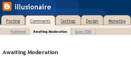 My spam comments