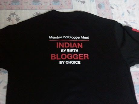 Indiblogger tee shirt