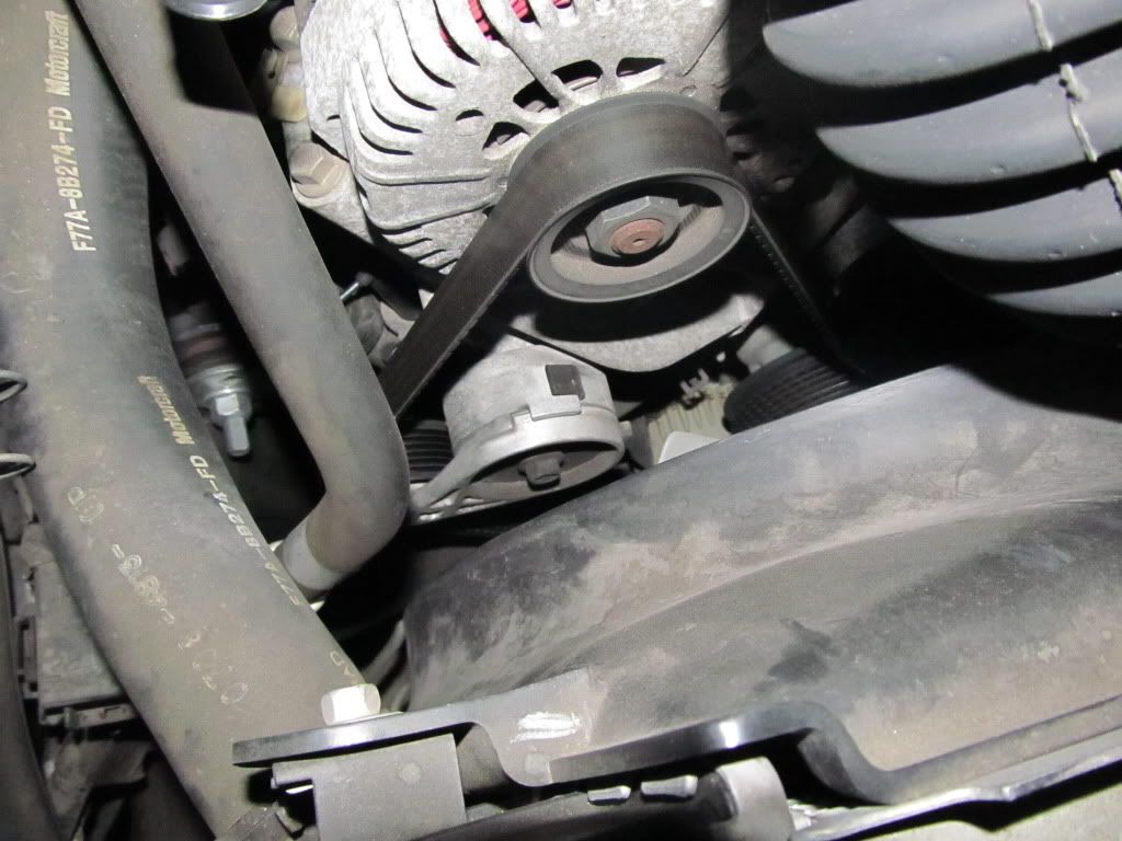 Belt length causing tensioner rattle Ford Explorer and Ford Ranger