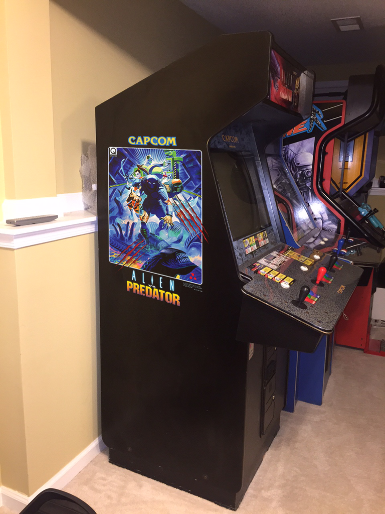 Alien Vs Predator Topper Side Art Coin Op Videogame Arcade