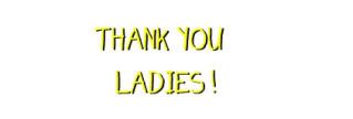 Thank you Ladies!
