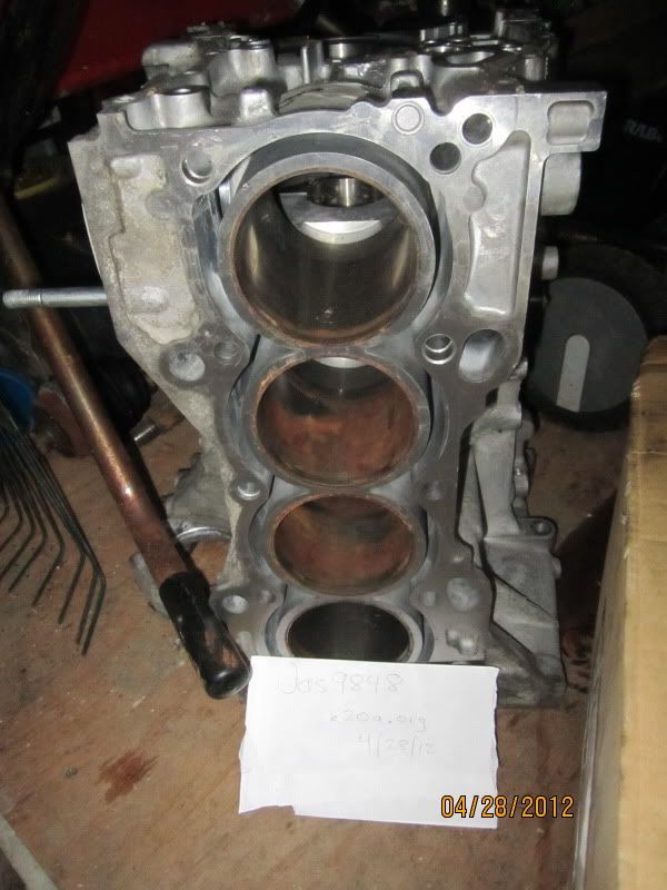 FS K20Z1 bare block, crankshaft and k24 rocker arm assemblies Honda