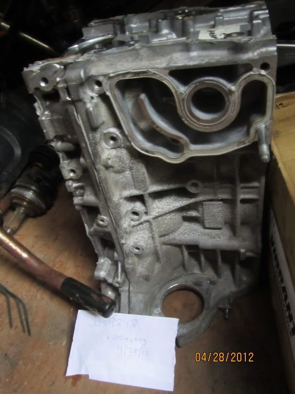 FS K20Z1 bare block, crankshaft and k24 rocker arm assemblies Honda / Acura K20a K24a Engine