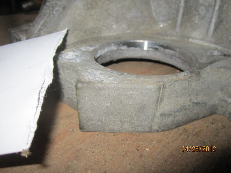 FS K20Z1 bare block, crankshaft and k24 rocker arm assemblies Honda