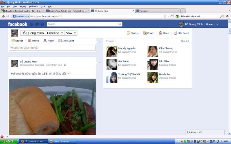[Hỏi] Làm sao để Hide Activity FB Timeline ? - 1