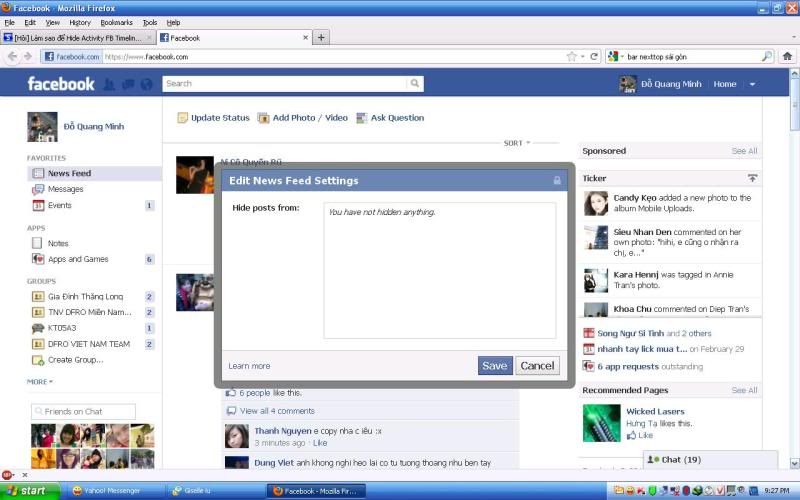 [Hỏi] Làm sao để Hide Activity FB Timeline ? - 2