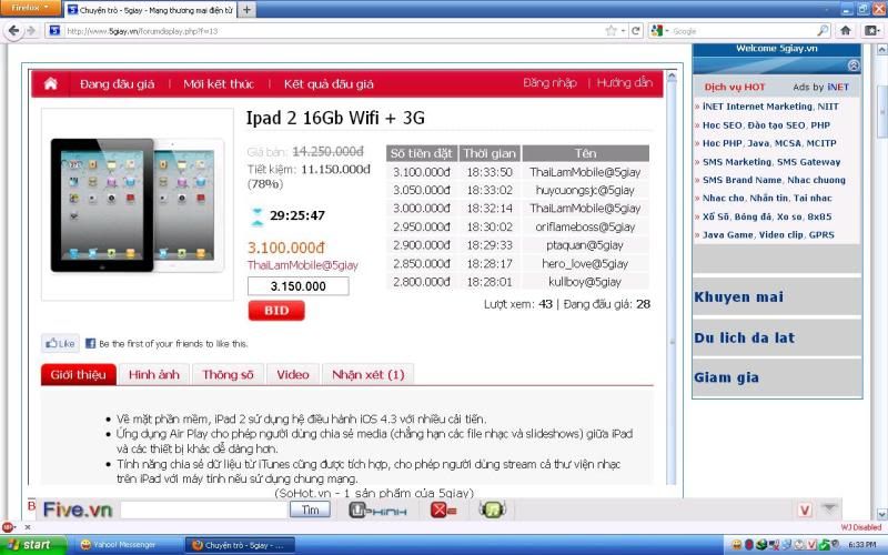 {Bid} 5s có hình thức đấu giá trực típ kìa AE =p~ - 2