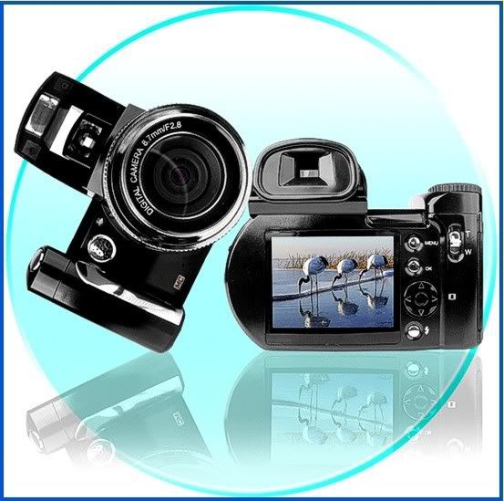 Multifunction Pop-Up Flash Zoom Digital Camera Wide-Angle Lens