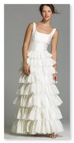 silk organza scoop wedding dress, J Crew wedding gown