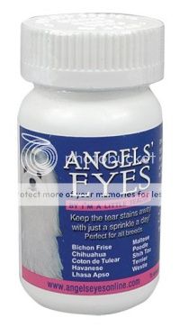 ANGEL EYES to remove tear stains from your dogs eyes.