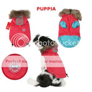 Puppia Dog Coat Snow Vest Jacket   2 Colors   Velcro for Easy ON & OFF 