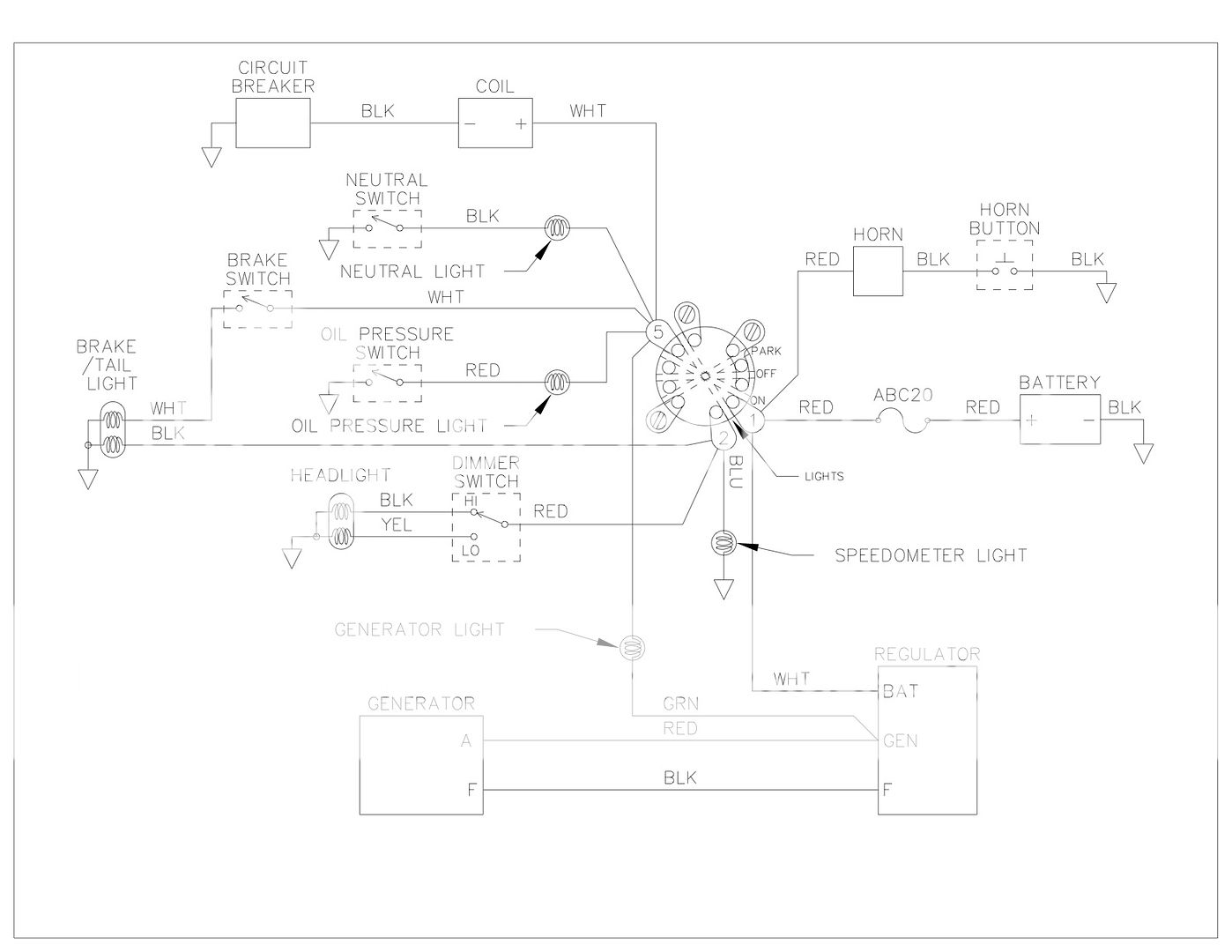Need a simplified 5 Pole Ignition Switch Wiring Diagram ... 11 pole magneto wiring diagram 