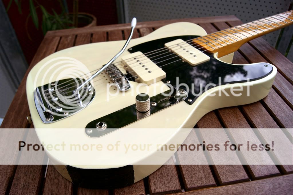 Squier 50`s Classic Vibe Tele, modded Jazzmaster Parts