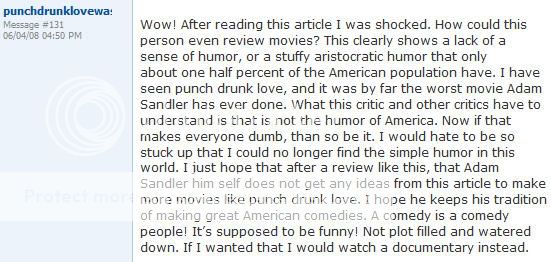 "Punch-Drunk Love" - Where's the love? - DVD Talk Forum