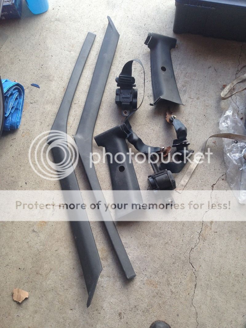 Set of brown manual seatbelts - 120$ shipped